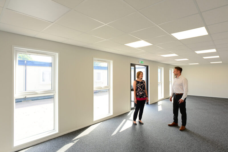 Image of client inside the executive cabin